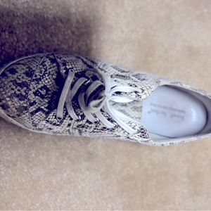 Snake skin tennis shoes